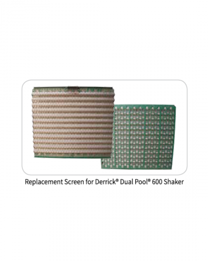 Replacement shaker screen of Derrick Dual Pool 600,pyramid type,710*626mm (API 200, API 230, API 270, API 325)