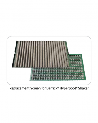 Replacement shaker screen of Derrick Hyperpool,pyramid type,1070*570mm - (API 20 - API 170)